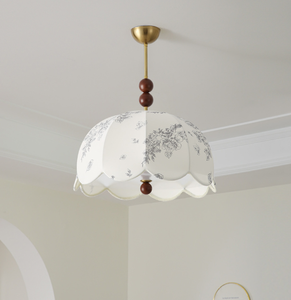 Lámpara Colgante LED Boho de Estilo Francés Retro para Sala de Estar, Dormitorio, Techo de Madera y Tela, Decoración para el Hogar, Restaurante, Comedor, Hotel, Estilo <span class=keywords><strong>Wabi</strong></span> - Product Image 4