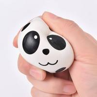 Vente en gros de balles anti-stress en mousse PU avec visage d'animal mignon, jouet à presser à rebond élevé, tailles assorties 45-120 mm pour enfants et adultes, cadeau OEM