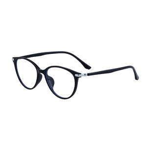 Monturas de gafas estilo ojo de gato Lusi para mujer, montura mediana de plástico y metal, bloqueo de luz azul con lentes graduadas - Product Image 5