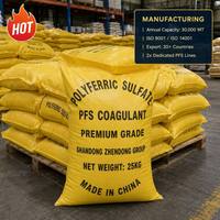Sulfate polyferrique (PFS) en poudre pour la purification de l'eau boueuse des chantiers de construction, agent de sédimentation, 100 % pur, dosage 50-200 mg/L
