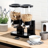 Distributeur d'aliments secs rotatif pour noix de petite taille, bonbons, haricots, riz, organisateur de cuisine garde-manger pour garder en ordre