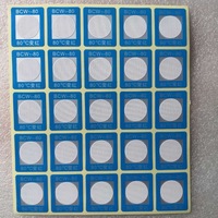 Autocollant d'indication de température irréversible 80°C, en papier adhésif, résistant à l'huile et à l'eau, à changement de couleur, pour avertissement de surchauffe de transformateur