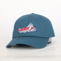 Topi bisbol katun bordir 6 Panel uniseks, topi pantai musim panas modis pria wanita dapat diatur antilembap