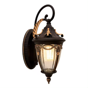 Nuevo Estilo Vintage luces montadas en la pared impermeable IP65 balcón terraza pasillo Retro Led lámpara de pared negra para exteriores - Product Image 6
