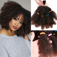 Vente en gros de lots de Nobles 12 pouces Kinky Twist de meilleure qualité, or, Afro Kinky Bulk, mèche 10 brins/paquet, tresse au crochet