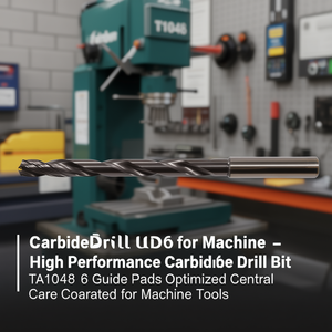 High Performance Carbide <b>Drill</b> Bit TA1048 6 <b>Guide</b> Pads Optimized Central Core Coated for Machine Tools - Product Image 3