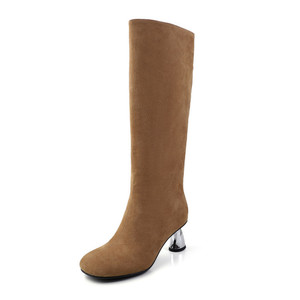Nuevas Botas de Tacón Alto con Hebilla y Punta Redonda, Estilo Coreano Retro, de Color Sólido, a la Moda, Impermeables, Antideslizantes, Simples y Versátiles - Product Image 4