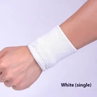 Pelindung Pergelangan Tangan Rajut Elastane Otentik untuk Olahraga Lari dan Basket, Menyerap Keringat, Dapat Digunakan untuk Mengelap, Tanpa Kantong