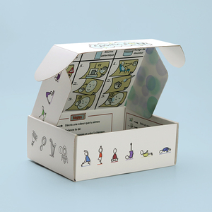 Boîtes d'emballage d'expédition <span class=keywords><strong>en</strong></span> <span class=keywords><strong>carton</strong></span> personnalisées avec un design de marque, imprimées avec des motifs fantaisistes dessinés à la main, pour les produits de jeux éducatifs - Product Image 3