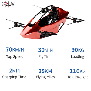 Vélo d'exercice électrique BROUAV, structure pliable en alliage d'aluminium, capacité de 10-15 kg, pour décollage et atterrissage verticaux (VTOL) à basse altitude, Shandong - Product Image 4