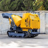 Machine à béton mobile mini diesel/essence portable avec pompe, moteur, boîte de vitesses pour les petites constructions