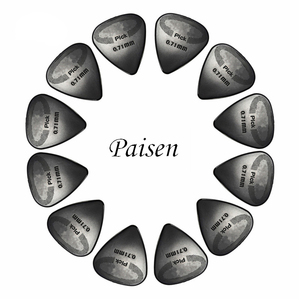 Paisen Rock and Roll Triangolo Nylon Accessori Personalizzati Logo Celluloide Plettri per <span class=keywords><strong>Chitarra</strong></span> Maker Guard Senza Scatola - Product Image 1