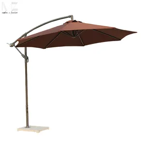 UV-beständiger Polyester gewebe Aluminium rahmen Patio Folding Sun Garden Umbrella