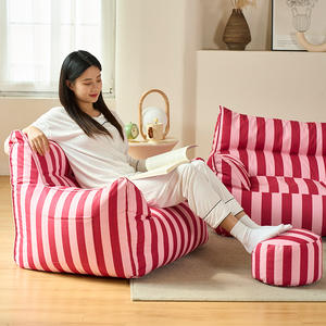 Sillón puf relleno de esponja, sofá individual plegable para dormitorio, para niños y adultos, asiento suave y cómodo para el hogar con soporte para la espalda - Product Image 1