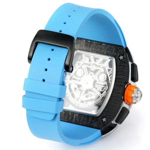 New RM6701 <b>Automatic</b> Winding Dual <b>Chronograph</b> Sports Car Design Barrel-Shaped Case Men's Business Mechanical Watch - Product Image 6