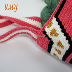 Bolso cruzado <span class=keywords><strong>Wayuu</strong></span>, Mochila de ganchillo para hombro, de algodón, artesanal - Product Image 6