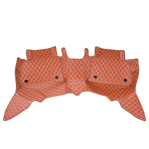 Tapis de sol de voiture en cuir imperméable et élégant à motifs, s'adaptant au contour de la carrosserie pour tous les modèles <span class=keywords><strong>Tesla</strong></span> - Product Image 3