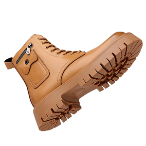 Bottines Chelsea rétro tendance - Fermeture à lacets, chaussures décontractées confortables pour l'extérieur, pour toutes les saisons - Product Image 2