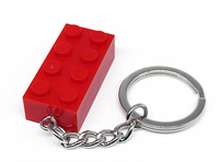 Mini ensemble de blocs de construction 3001 2x4 Briques DIY |   Porte-clés personnalisable avec logo MOC Building Blocks |   Jouet de construction à petites briques, cadeau pour enfants