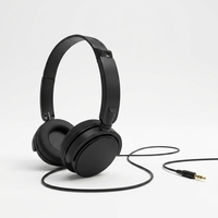 Headphone J&Y Basic Over-Ear dengan Mikrofon Kontrol Tombol Berkabel-Garansi 12 Bulan untuk Olahraga, Perjalanan, dan Penggunaan Mobile-Driver Dinamis