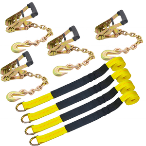 Fabricant chinois de sangle de levage de roue, sangle lasso de 10 000 livres avec chaînes <span class=keywords><strong>d</strong></span>'ancrage et anneaux en <span class=keywords><strong>D</strong></span> - Product Image 4