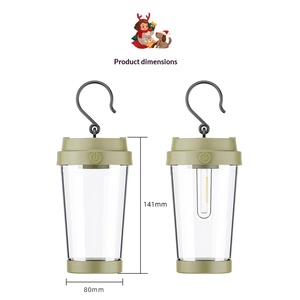Cross-border Warm White LED Portable Christmas <b>String</b> Lights Cup-shaped Star Design IP43 Waterproof Battery Operated Three-Level - Product Image 1
