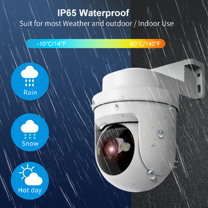 Câmera de Rede 4MP Tuya WiFi PTZ Externa Sem Fio de Segurança CCTV IP Câmera IP65 à Prova d'Água - Product Image 2