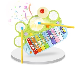 Clavier de piano électronique en plastique coloré pour l'éveil musical précoce, avec 8 gammes de notes, instrument de musique jouet pour bébés et enfants, vente en gros - Product Image 2