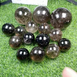 High Quality Crystal Spheres Balls Smoky Quartz Spheres For Spiritual Healing Home Decoration Gifts