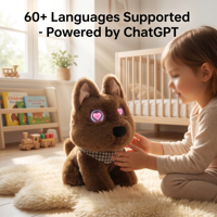Jouet en peluche AI Westie ChatGPT parlant, 60+ langues, pour enfants, jouet éducatif STEM sur la logique linguistique et la cognition sociale, vente en gros