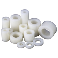 Entretoises rondes en plastique ABS blanc M3 M4 M5 M6, sans filetage, rondelles d'espacement, manchons cylindriques creux, colonne d'isolation, support