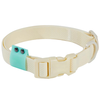 Collier de chien élégant avec logo personnalisé en polyester imperméable avec design en blocs de couleurs rembourré et facile à nettoyer résistant aux taches