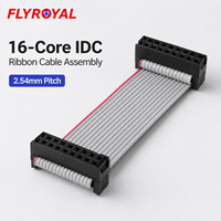 Câble plat IDC 16 conducteurs 2,54 mm pour faisceau de câbles, assemblage de câbles pour équipement industriel embarqué