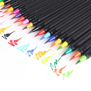 Vente chaude Multicolore tête douce eau couleur pinceau stylo Enfants peinture aquarelle pinceau stylo dessin en douceur pinceau marqueur - Product Image 2