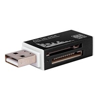Caja de aluminio multicolor USB2.0 lector de tarjetas multifuncional para SD/ TF/MS/M2 4 en 1 lector de tarjetas OTG