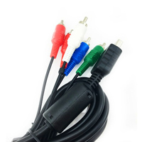 Câble AV-vidéo et Audio-vidéo de HDTV, 1.8m/6FT, cordon de câble, composant A/V, pour adaptateur de jeu PS2, PS3 Slim
