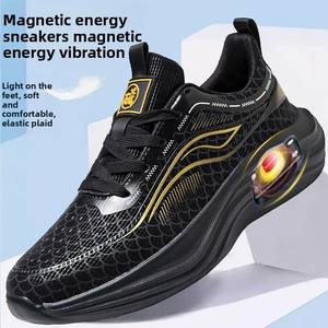 Chaussures de massage d'été en PU pour couple, vibration magnétique nucléaire, légères, décontractées, sportives, semelle souple hautement élastique pour femme - Product Image 6