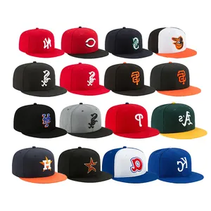 Personalizzato per gli uomini ricamo originale De Beisbol 6 pannello sportivo Snapback Gorras Al Por Mayor cappelli da Baseball cappellino da Baseball