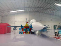 Avion de chasse gonflable en PVC personnalisé Modèle d'avion gonflable publicitaire en couleurs personnalisées