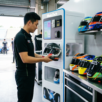 Machine à casques entièrement automatisée avec SDK, nettoyage en profondeur en 8 minutes, technologie de séchage instantané, écran tactile, options de paiement multiples