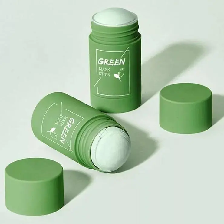 Private Label Organic Acne Green Tea Mask Stick New Arrival Deep Cleansing Facial Mask Oil Control Green Tea Stick Mask