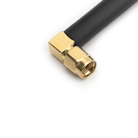 Antenne 4G en caoutchouc, connecteur SMA mâle coudé, polarisation verticale omnidirectionnelle 3dBi, 50 Ohm, pour module de communication LTE IoT