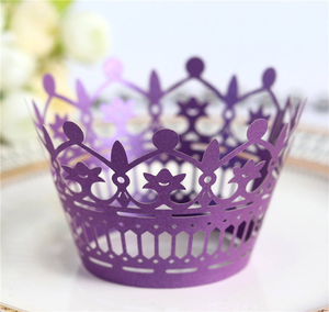 กล่องกระดาษรองคัพเค้กแบบตัดด้วยเลเซอร์สำหรับงานแต่งงาน กล่องมัฟฟิน คุกกี้ เค้ก ขนมปัง สำหรับตกแต่งงานปาร์ตี้ - Product Image 2