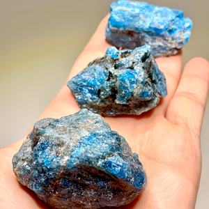 Piedras de Apatita Azul Natural al por Mayor, Gemas en Bruto a Granel para Pulido y Joyería, Regalo Ideal para Enamorados - Product Image 2