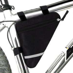 Muestra gratuita: Bolsa triangular para cuadro de bicicleta con correa, bolsa de almacenamiento triangular para sillín de bicicleta, adecuada para viajes al aire libre - Product Image 3