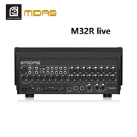 Console de mixage alimentée MIDAS M32R LIVE pour scène, performance de groupe, USB, Bluetooth, DJ, avec 40 canaux d'entrée