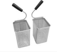 Panier de friture en acier inoxydable écologique pour pâtes, poulet frit, frites et friture profonde