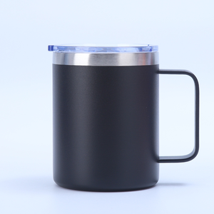 Tái Sử Dụng Nhiệt Đôi Tường Chân Không Cách Nhiệt 14Oz Cốc Thép Không Gỉ Flask Cà Phê Xe Cup Du Lịch Mug Với Nắp Và Xử Lý - Product Image 4
