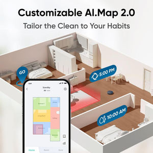 Self-Emptying Station Robot <b>Vacuum</b> <b>Cleaner</b> Mop Battery-Powered Automatic LDS Navigation WIFI Remote Smart HEPA 3500Pa Suction - Product Image 4