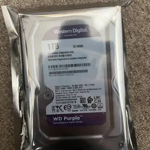 新翻新的紫色硬盘，适用于闭路电视3.5英寸SATA监控硬盘500gb 1tb 2tb 3tb 4tb 6tb 8tb硬盘，适用于DVR NVR